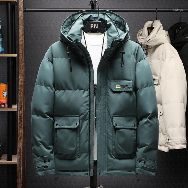 

padded jacket winter new thickened winter boy cotton padded jacket fashion short cool work wear down cotton1, Black