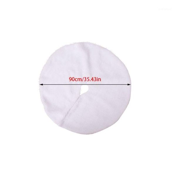 

christmas decorations white plush tree skirt decor bottom floor mat cover merry xmas q81c1