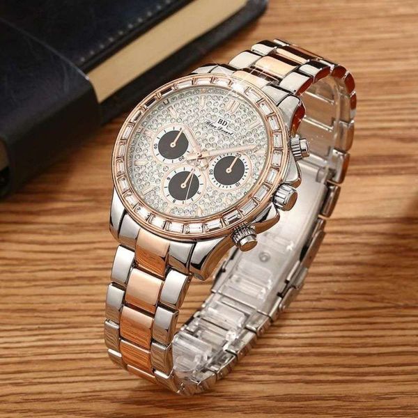 

eye small man's three domestic bd business watch luminous needle super waterproof large dial 8hj6, Slivery;brown
