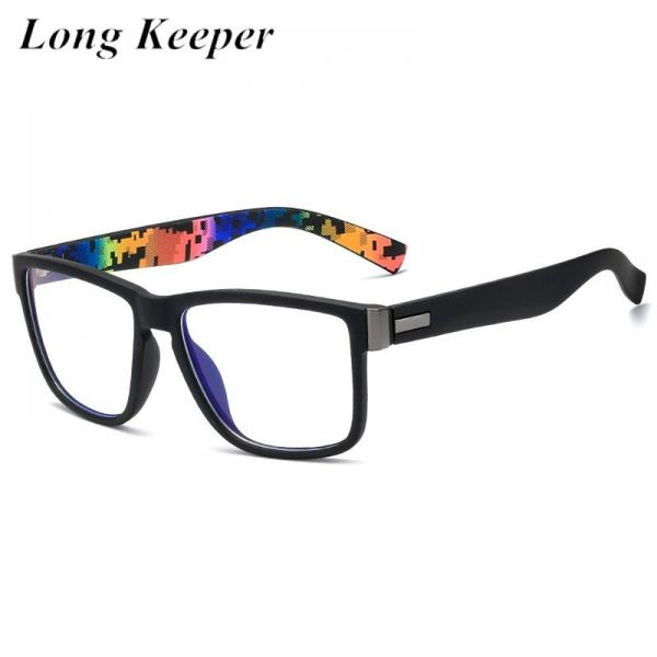 

sunglasses fashion retro anti blue light glasses men women classic square eyeglasses frame computer gaming anti-uv spectacles oculos, White;black