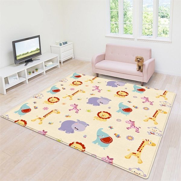 Baby Cloblic Play Mat Fun Ecory Protection Carpet Двусторонний малыш Образование без запаха Одежда для детей Activity LJ201113