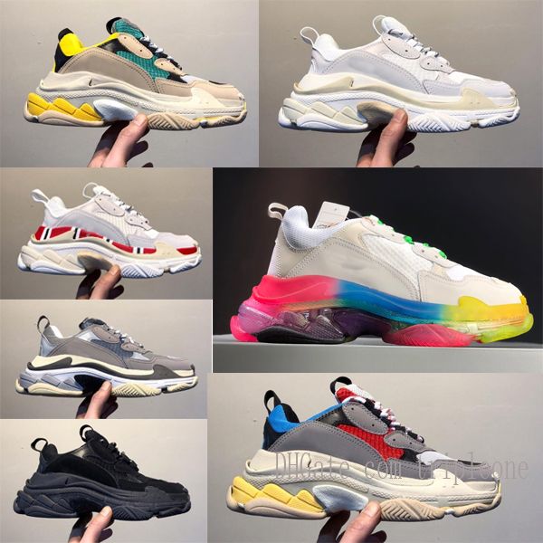 

2020 17fw triple-s ходячий ботинок роскошные папа обувь chaussures femme дизайнерские кроссовки для мужчин женщины винтаж старая дедушка обу