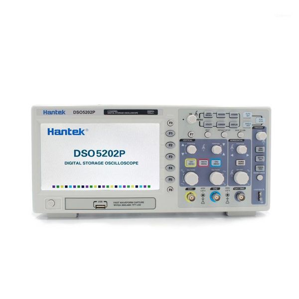 

hantek dso5202p digital oscilloscope portable 2 channels 200mhz osciloscopio lcd pc usb handheld oscilloscopes multimetro1