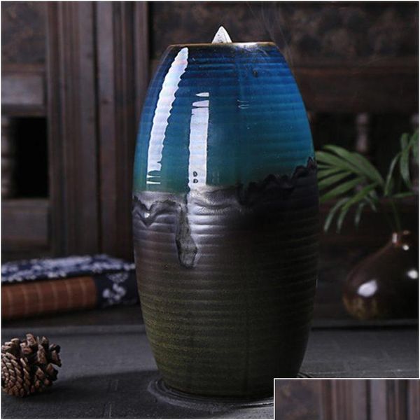 

vase pour incense burner, smoke flow long, inverted incense incense, jllddc bdesybag