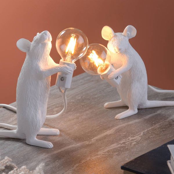 

modern resin mouse table lamp led e12 mouse table lamps desk nordic kids' room decor led night lights eu/au/us/uk plug