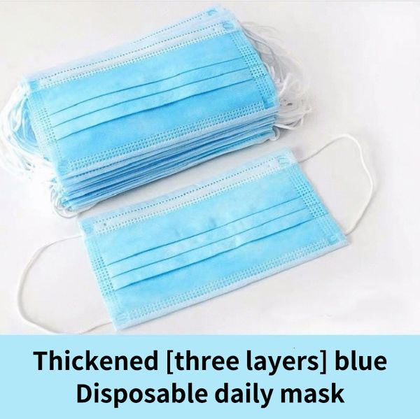 

masks layer ear-loop face cover 3-ply non-woven disposable dust mask breathable
