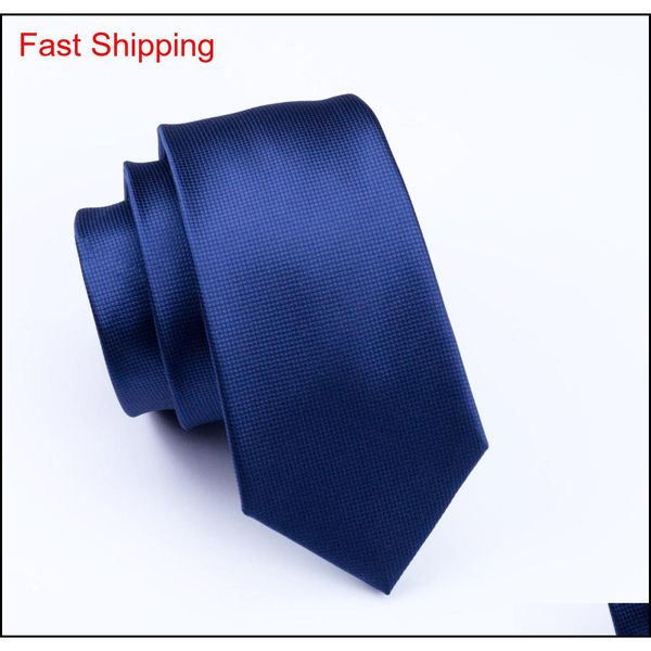 

fast shipping mens blue tie set hanky cufflinks solid color jacquard business formal work necktie set mens fashion qylhqn homes2007, Black;blue