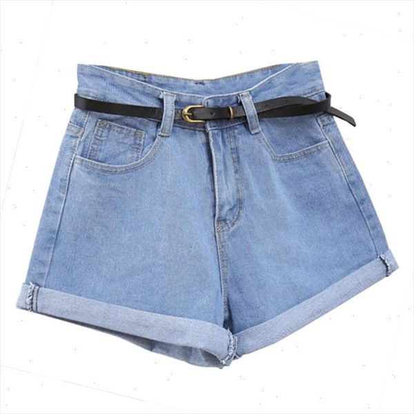 

women retro jeans shorts summer high waiste rolled denim shorts with pockets feminino slim hip short pants new arrival, White;black