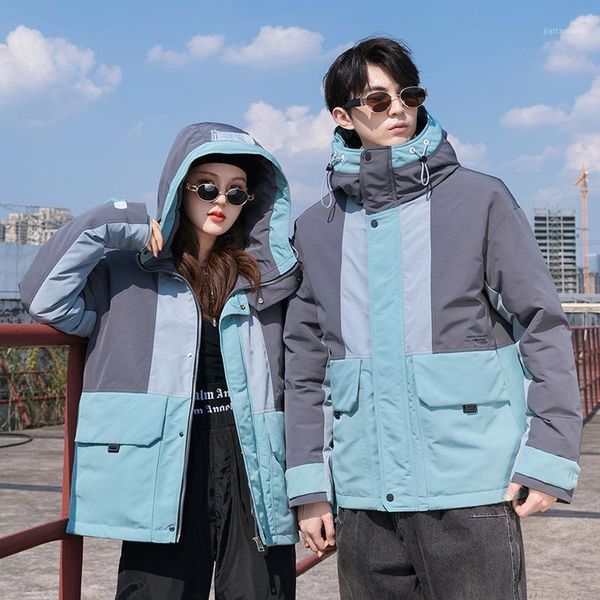 

on the new man in the fall and winter of brief paragraph handsome coat to keep warm with thick white duck down coat1, Black