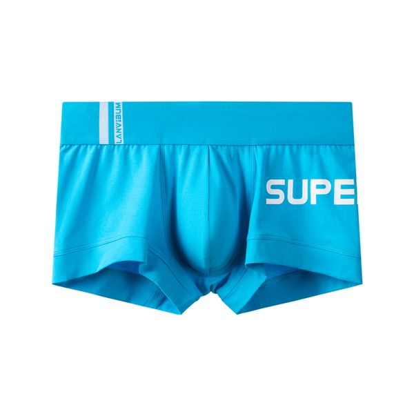 

3pieces/lot men underwear boxer cotton underpants boxer shorts letter print underwear comfortable breathable male panties stretch, Black;white