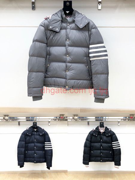 

2021 women's goose winter jacket down jacket zipper outdoors warm fashion hooded white goose down thick puffer jacket mens winter coats, Black