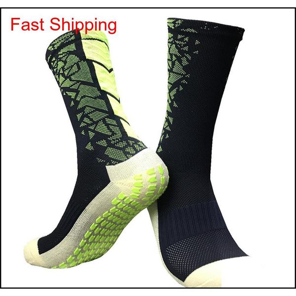 

2019 anti slip soccer socks cotton football socks outdoor cycling thicken sox medias de futbol socks sports chaussette gxnmz, Black