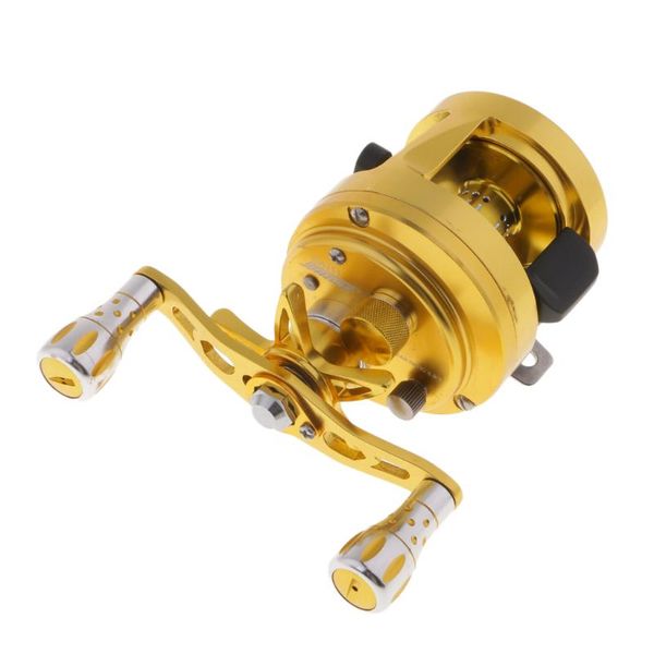 

baitcasting reels dual brakes fishing reel bait casting aluminum trolling right/left hand for