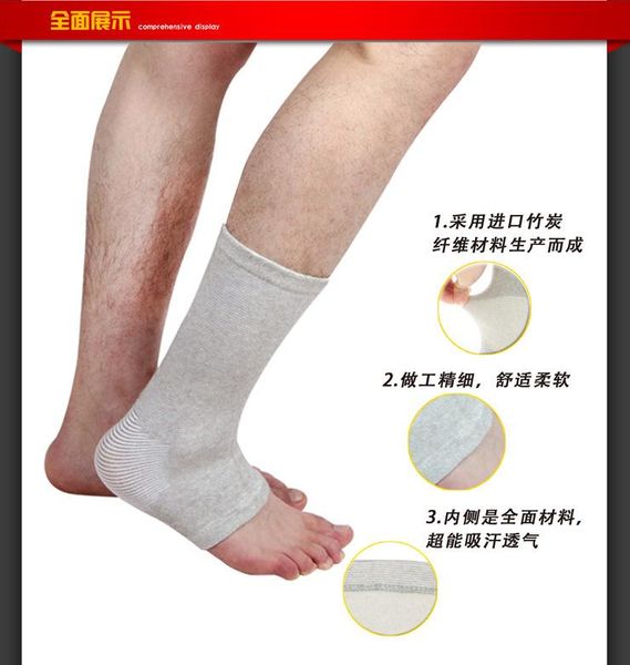 

ankle support wholesale bamboo charcoal fiber sports safety for fitness,basketball,soccer and so on, Blue;black