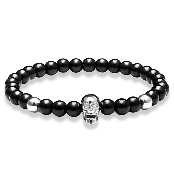 

livvy новые ювелирные изделия панк черный скраб натуральный камень костный браслет мужской смешанный медный браслет из бисера аксессуары муж