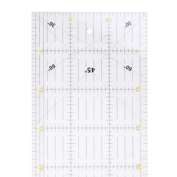 

sewing notions & tools patchwork rulers diy transparent acrylic cloth ruler handmade quilting seam drawing 15*60cm, Black