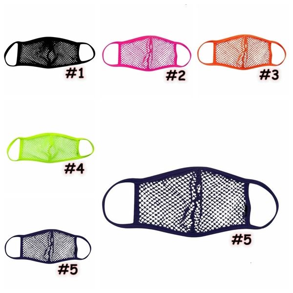 

exaggeration factory breathable mesh creative 5 colors washable personality face gauze mask cover decoration designer ma psgmf