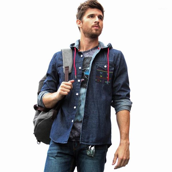 

men's casual shirts xs-xxxl 2021 men's clothing gd hair stylist fashion leisure british cowboy hooded printed shirt plus size cos, White;black