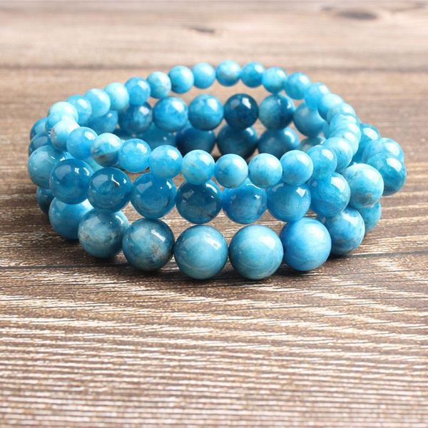 

beaded, strands ling xiang 4/6/8/10/12mm fashion natural jewelry apatite stone beads bracelet diy charms men strand yoga women bracelets1, Black