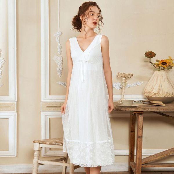 

women's sleepwear roseheart women fashion pink white nightdress lace nightwear sleepshirts luxury nightgown court homewear, Black;red