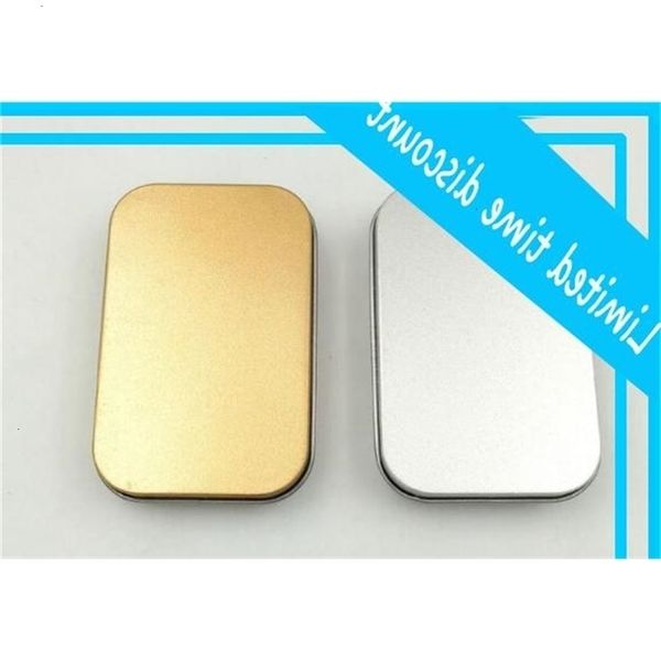

100pcs/lot gold mini tin 94*61*20mm for jewelry candy decorative storage boxes u disk headphone gift box