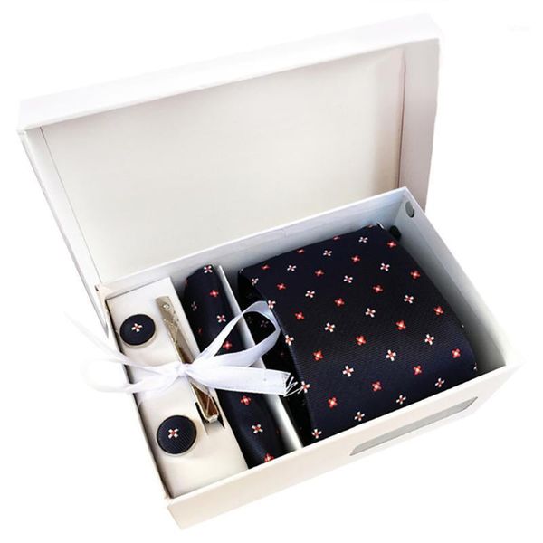

new design men's fashion multi-color print gift box tie suit business dress wedding style tie gentlemen neckties shirt care1, Black;gray