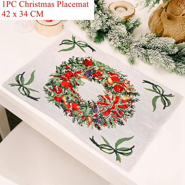 

natale 2020 christmas placemat table mats drink coasters cup pads christmas decorations for home xmas ornaments santa claus gift wmtwgp