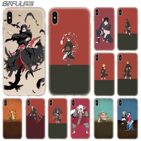 

mobile phone silicone soft minimalist animation cover, naruto, def 11, 12 pro, x, xs, max, xr, 6, 6s, 7, 8 plus, 5 mini se, 20204fre