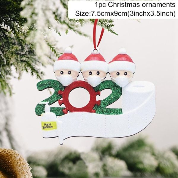 

1pcs wooden 2020 christmas pendant merry christmas decoration for home personalized ornament christmas gift new year 2021 wmtyjc
