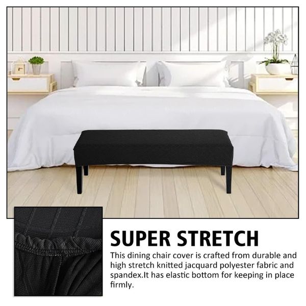

chair covers removable kitchen stylish diamond pattern bedroom elastic soft stretch jacquard slipcover dining room bench cover furniture