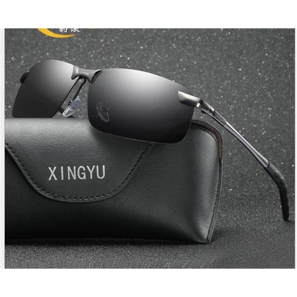 

classic men's polarized half sunglasses, frame driving retro glasses