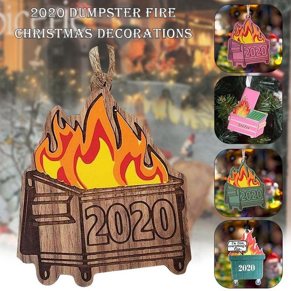 

christmas decorations dumpster fire ornament personalized durable cute bjstore