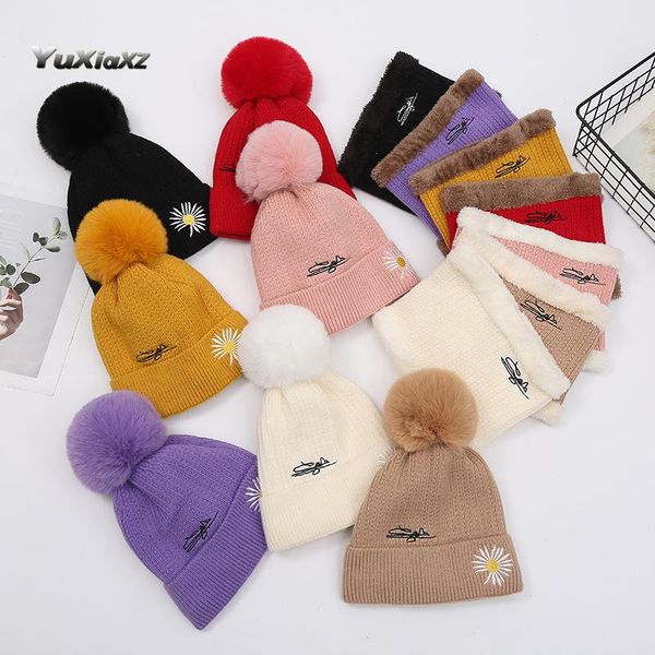 

корейская зима вязаная шляпа сплошной цвет мода сгущает теплый шерстяной шляпа самка маленькая ромашка волос шарика скручиваемая шляпы для ж, Blue;gray