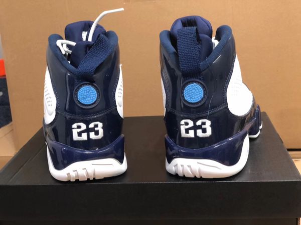 

2020 new authentic 9 university blue 23 white black pe man outdoor shoes sports sneakers ct8019-140 with original box