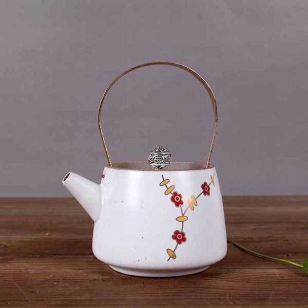 

ceramic teapot japanese single pot trumpet kung fu tea creative tea list 220ml ceramic wmtcxo
