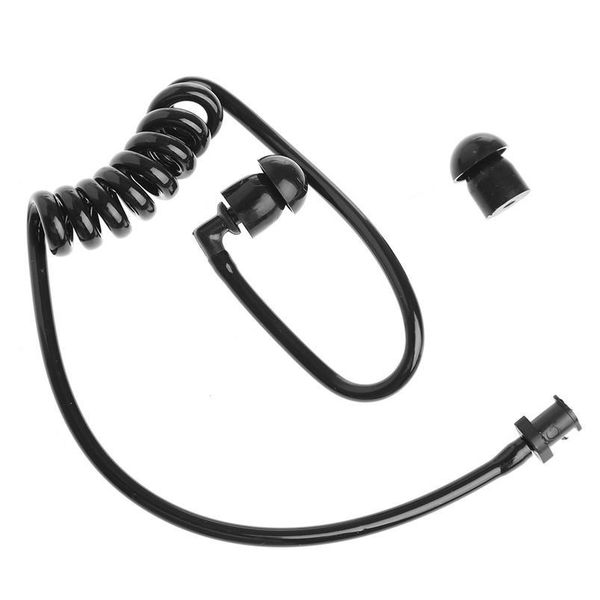 

black replacement coil acoustic air tube earplug for radio earpiece headset 667c black rep bbyfod