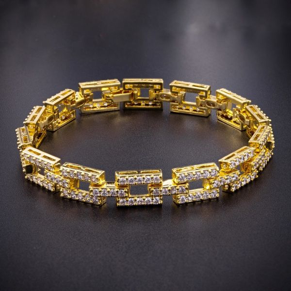 

2020 wedding bridal jewelry wholesale fashion pure copper gold-plated genuine bracelet micro-structure zircon horn singing jewelry bracelet, Black