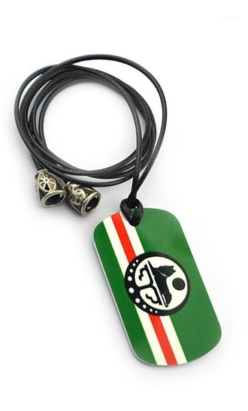 

chechen flag soldier tag cord necklace aluminum no tarnish no fade erase1, Golden;silver