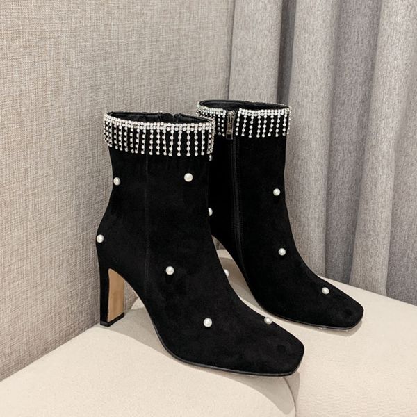 

ankle platform women high heels lace up buckle women's casual boots ladies'gout boat shoes 4p66, Black