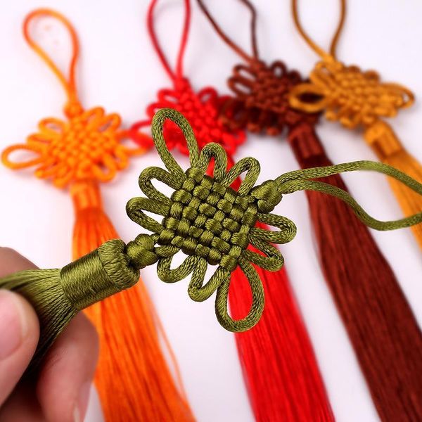

10pcs multicolor chinese knots tassel diy home textile curtain clothing jewelry pendant craft tassels sewing jewelry accessories h bbygmt