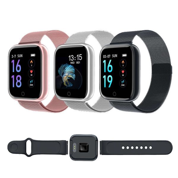 

t80 smart sports bracelet silicone milan watch strap health movemen