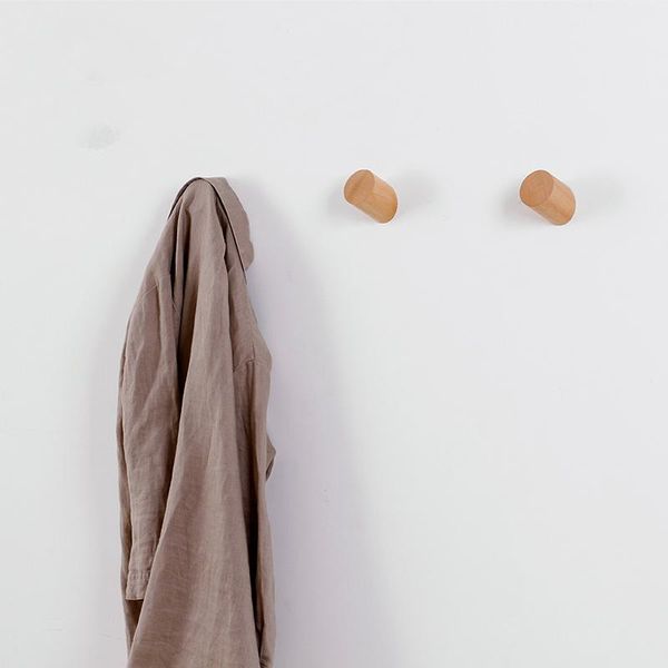 

hooks & rails solid wood coat rack wall clothes hanging hook cute for clothing
