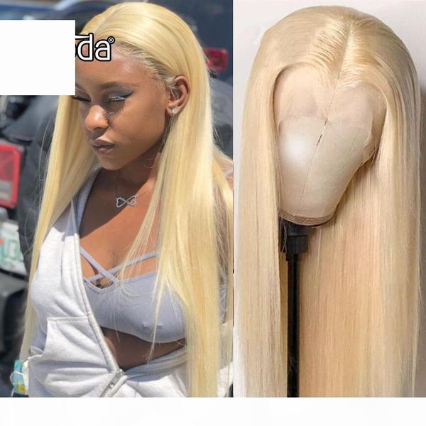 

613 blonde lace front wig 13x4 transparent hd lace wig straight human hair wigs for women, Black