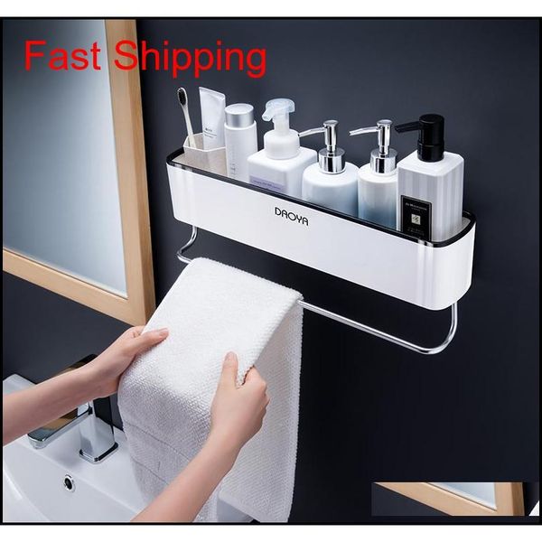 

bathroom shelf wall mounted shampoo shower shelves holder kitchen storage rack organizer towel bar qylagn toys2010