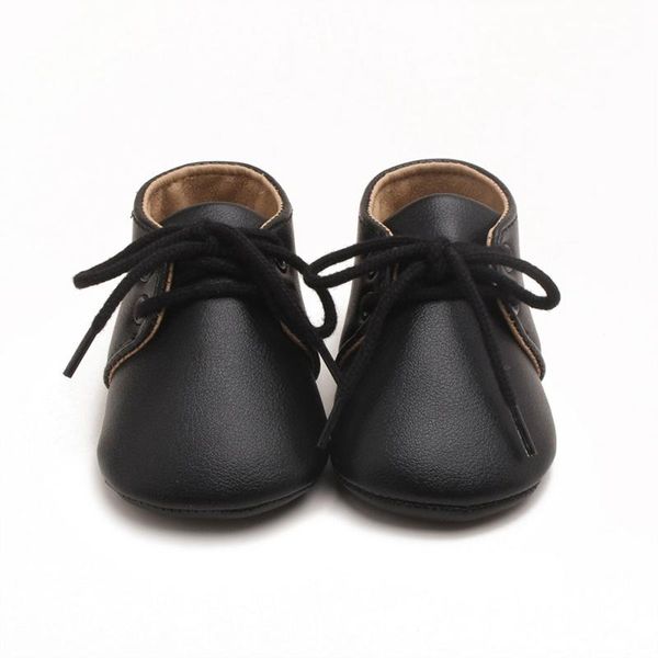 

fall baby shoes newborn toddler pu leather lace-up shoes infant boys anti-slip casual sneakers