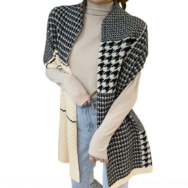 

d0mk personality baby female scarf mulberry square small silk flag, Black;white