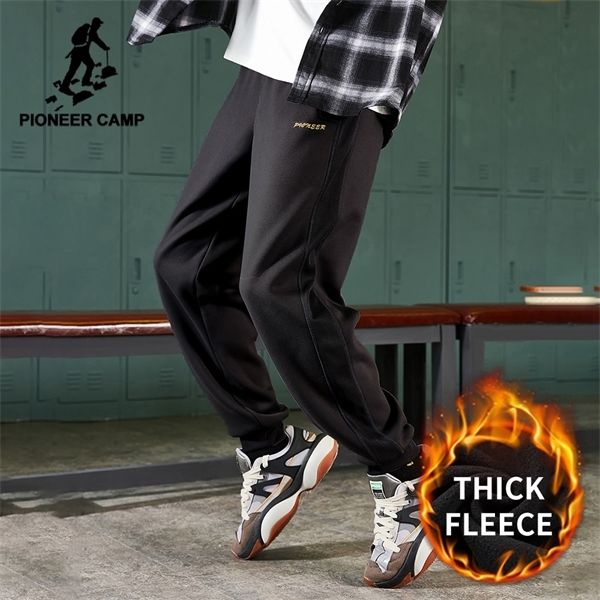 

pioneer camp 2020 men's winter pants cotton warm thick oversize streetwear joggers for male azr005103 q1217, Black