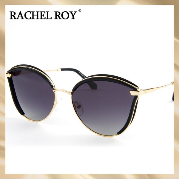 

rachel roy leopard розовые женские моды поляризованные солнцезащитные козырьки большие рамки красные черные солнцезащитные очки jujube, Black