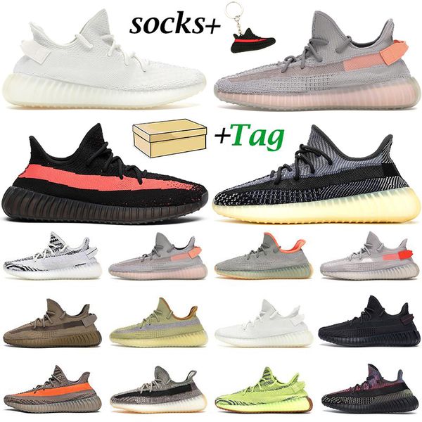 

2021 kanye мужчины женщины беговые обувь тренеры исчезные глиняные хвостовые свет зебра статическая черная светоотражающая белуга мужские кр