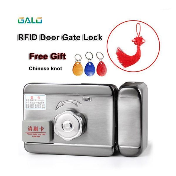 

fingerprint access control dc12v electric gate door rfid smart lock system chinese knot as gift1